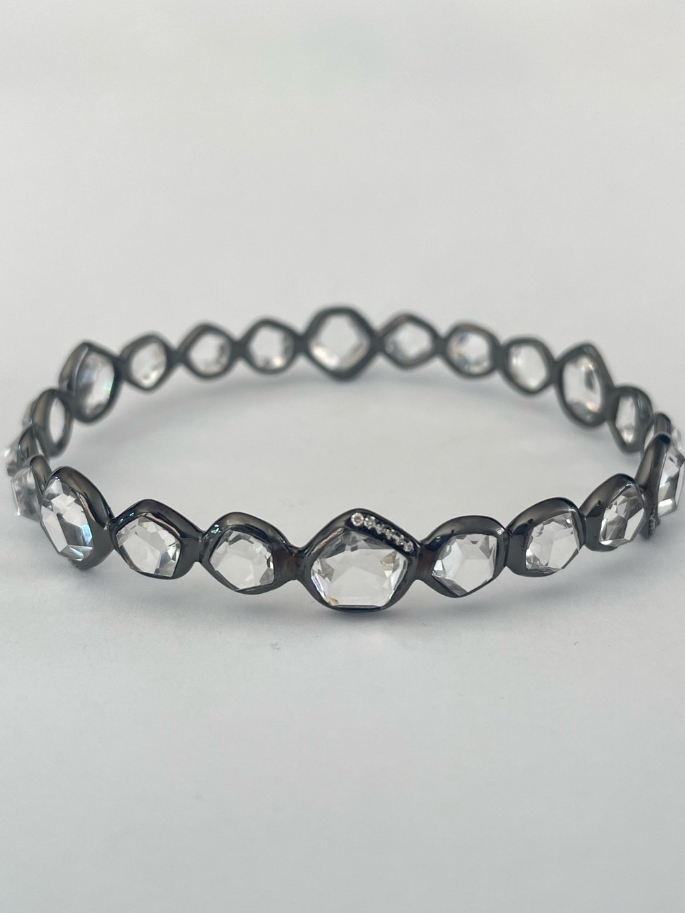 Ippolita Wicked Gelato Bangle Bracelet - crystal quartz, and diamonds